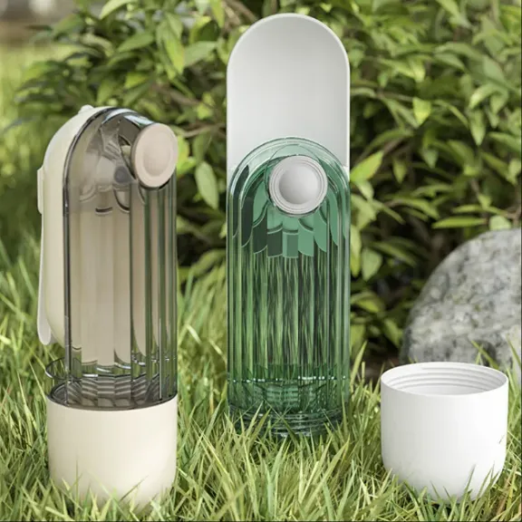 2-in-1 Portable Pet Water Bottle & Feeding Bowl — view 2