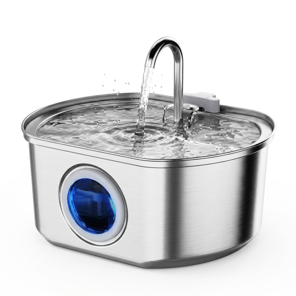 Stainless Steel Pet Water Fountain
